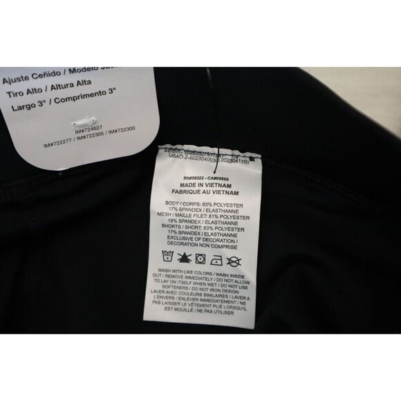 Nike Pro FB5685-010 Women's Sz M Black Dri-FIT High-Waisted 3" Skort w/Pockets - Picture 9 of 12
